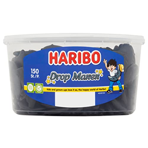 Lakritz Haribo | Lakritz-Halbmonde (150 Stück) | Haribo Großpackung | Lakritze Haribo | 150 Pack | 1200 Gram Total von HARIBO