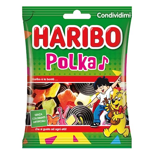 Süßigkeiten Haribo Polka Süßigkeiten, sortiert, 30 Stück, 100 g von HARIBO