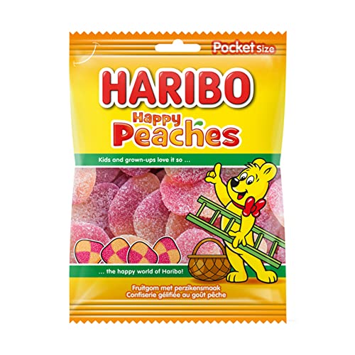 Sußichkeiten Haribo | Pfirsiche Tasche | Haribo Box | Haribo Großpackung | 28 Pack | 2100 Gram Total von HARIBO