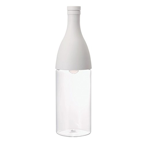 Hario Kaltbrau-Teeflasche mit Filtereinsatz 800ml Hellgrau von HARIO