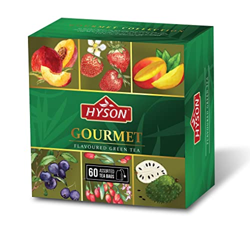 HAS TEE - Gourmet Collection - Geschenkset/Teeset/Probierset/ 6 X 10 = 60 Teebeutel (Grüner Tee/Green Tea) von HAS QUALITEE