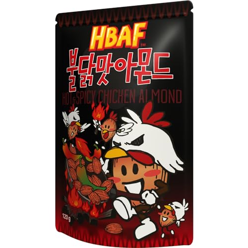 HBAF - Mandel mit Hühnchengeschmack Hot & Spicy - 20 X 120 GR - Multipack von HBAF