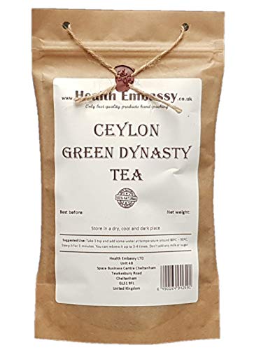 Health Embassy Ceylon Grüner Tee/Ceylon Green Dynasty Tea, 75g von HEALTH EMBASSY