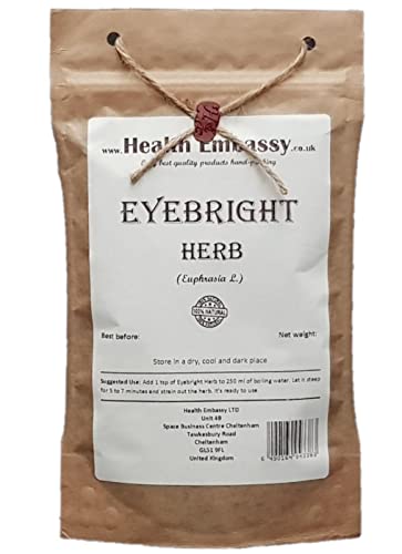 Health Embassy Augentrostkraut Kräutertee | Euphrasia L | Eyebright Herb Tea 50g von HEALTH EMBASSY