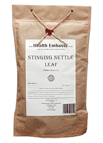 Health Embassy Brennnesselblatt Kräutertee | Urtica Dioica L | Stinging Nettle Leaf Tea 50g von HEALTH EMBASSY