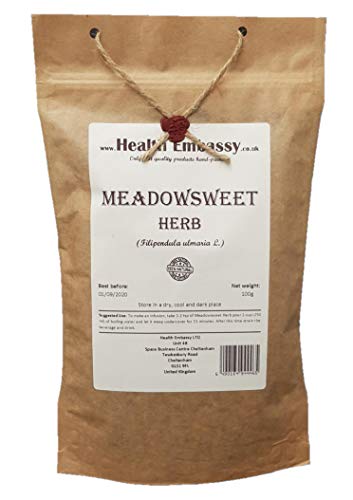 Health Embassy Echte Mädesüß Kraut (Filipendula Ulmaria L) / Meadowsweet Herb, 100g von HEALTH EMBASSY