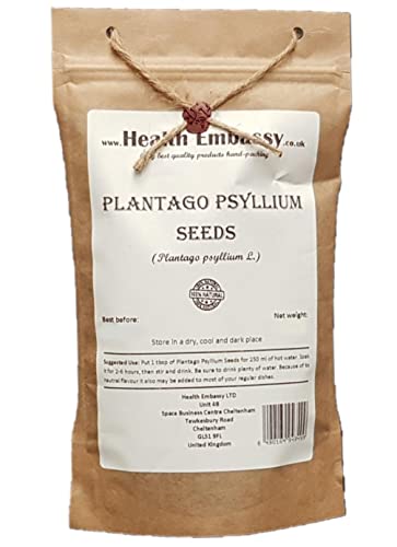 Health Embassy Flohsamen | Plantago Psyllium | Plantago Psyllium Seeds 100g von HEALTH EMBASSY