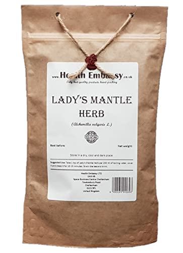 Health Embassy Frauenmantelkraut Kräutertee | Alchemilla Vulgaris L | Lady's Mantle Herb Tea 100g von HEALTH EMBASSY