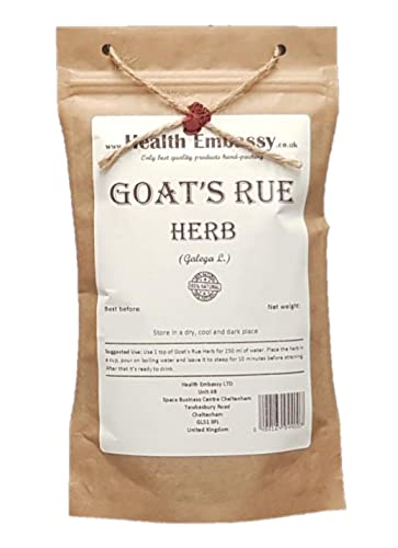 Health Embassy Geißrautekraut Kräutertee | Galega Officinalis L | Goat’s Rue Herb Tea 100g von HEALTH EMBASSY