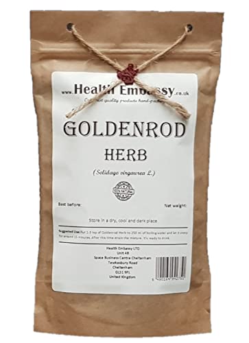 Health Embassy Goldrutenkraut Kräutertee | Solidago Virgaurea L | Goldenrod Herb Tea 50g von HEALTH EMBASSY