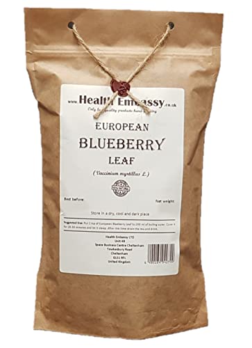 Health Embassy Heidelbeerblatt Kräutertee | Vaccinium Myrtillus L | European Blueberry Leaf Tea 50g von HEALTH EMBASSY