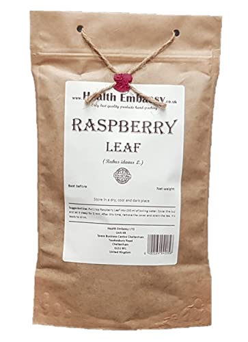 Health Embassy Himbeerblatt Kräutertee | Rubus Idaeus L | Raspberry Leaf Tea 100g von HEALTH EMBASSY