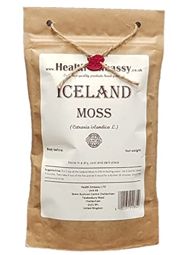Health Embassy Isländisches Moos Kräutertee | Cetraria Islandica L | Iceland Moss Tea 100g von HEALTH EMBASSY