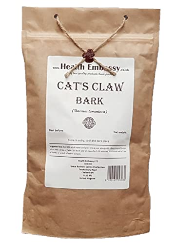 Health Embassy Katzenkralle Rinde Kräutertee | Uncaria Tomentosa | Cat's Claw Bark Tea 100g von HEALTH EMBASSY