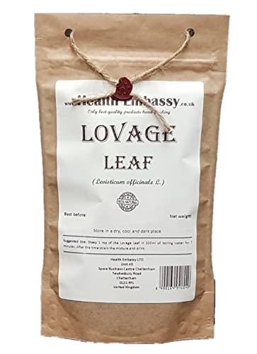 Health Embassy Liebstöckelblatt Kräutertee | Levisticum Officinale L | Lovage Leaf Tea 100g von HEALTH EMBASSY