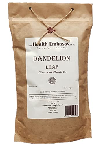 Health Embassy Löwenzahnblätter Kräutertee | Taraxacum Officinale L | Dandelion Leaf Tea 50g von HEALTH EMBASSY