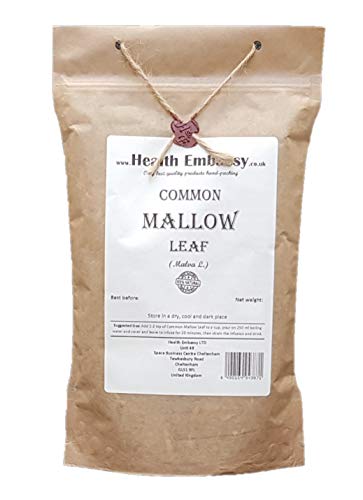 Health Embassy Malvenblatt Kräutertee | Malva Silvestris L | Common Mallow Leaf Tea 100g von HEALTH EMBASSY
