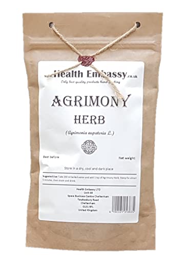 Health Embassy Odermennig Kraut Kräutertee | Agrimonia Eupatoria L | Agrimony Herb Tea 50g von HEALTH EMBASSY