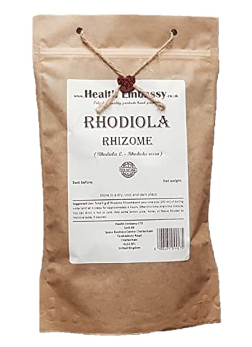 Health Embassy Rhodiola Wurzelstock Kräutertee | Rhodiola L | Rhodiola Rhizome Tea 100g von HEALTH EMBASSY