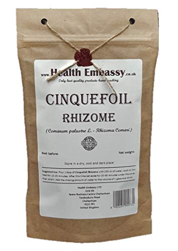Health Embassy Sumpf-Blutauge Rhizome Tee (Comarum Palustre) / Cinquefoil Rhizome Tea (100g) von HEALTH EMBASSY