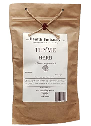 Health Embassy Thymiankraut Kräutertee | Thymus Serpyllum L | Thyme Herb Tea 50g von HEALTH EMBASSY