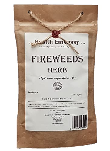 Health Embassy Weidenröschenkraut Kräutertee | Epilobium Angustifolium L | Fireweeds Herb Tea 100g von HEALTH EMBASSY
