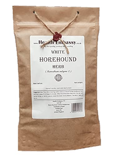 Health Embassy Weißer Andornkraut Kräutertee | Marrubium Vulgare L | White Horehound Herb Tea 50g von HEALTH EMBASSY