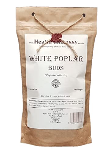 Health Embassy Weißpappelknospen Kräutertee | Populus Alba L | White Poplar Buds Tea 50g von HEALTH EMBASSY
