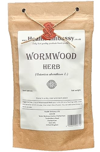 Health Embassy Wermutkraut Kräutertee | Artemisia Absinthium L | Wormwood Herb Tea 50g von HEALTH EMBASSY