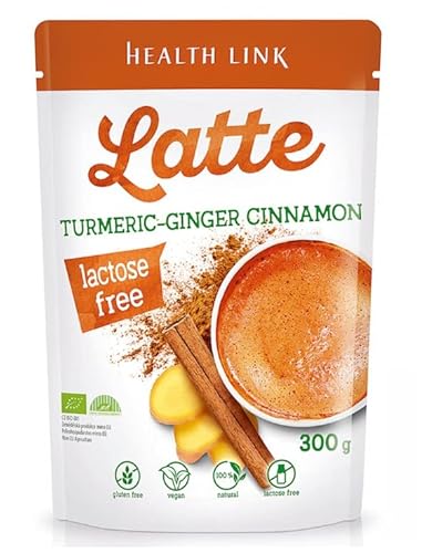 HEALTH LINK BIO Kurkuma-Ingwer Zimt Latte Drink Organic Turmeric-Ginger Cinnamon Latte Drink 300g von HEALTH LINK