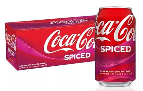 12x Coca-Cola Spiced - 12pk/12 fl oz Dose - leckere Cola spiced up with Black Rasperry von HEART FOR CARDS