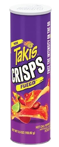 1x Takis Crisps Fuego 155g - Stacked Chips with Hot Chili Pepper & Lime + Heartforcards® Versandschutz von HEART FOR CARDS