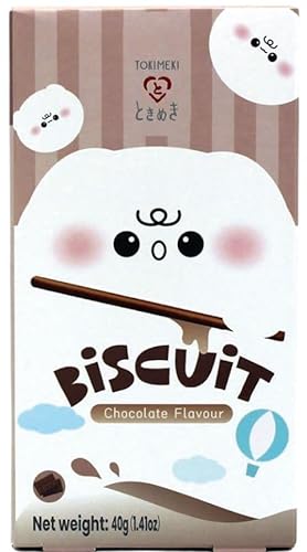 1x40g Tokimeki Biscuit Sticks - leckerer asiatischer Snack + Heartforcards® Versandschutz (Choco) von HEART FOR CARDS