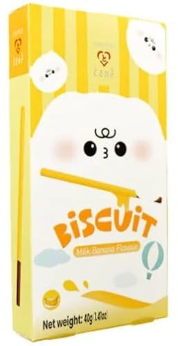 1x40g Tokimeki Biscuit Sticks - leckerer asiatischer Snack + Heartforcards® Versandschutz (Milk Banana) von HEART FOR CARDS