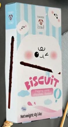 1x40g Tokimeki Biscuit Sticks - leckerer asiatischer Snack + Heartforcards® Versandschutz (Popping Candy) von HEART FOR CARDS