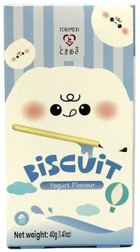 1x40g Tokimeki Biscuit Sticks - leckerer asiatischer Snack + Heartforcards® Versandschutz (Yoghurt) von HEART FOR CARDS