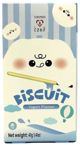 1x40g Tokimeki Biscuit Sticks - leckerer asiatischer Snack + Heartforcards® Versandschutz (Yoghurt) von HEART FOR CARDS