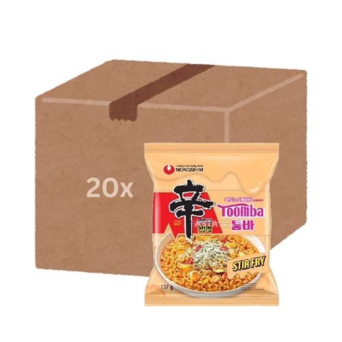 20x Shin Ramyun Toomba Spicy Creamy Stir Fry 137g x20 | Würzig & Cremig | Koreanische Instant-Nudeln von HEART FOR CARDS