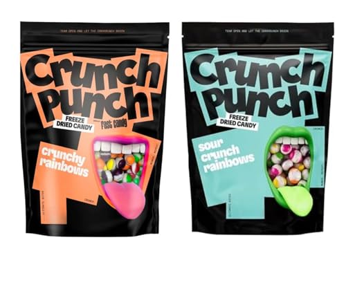 2x Gefriergetrocknete Süßigkeiten – Freeze Dried Candy (50g) | Frosty Bites | Knusprig & Intensiv (Skittels) von HEART FOR CARDS