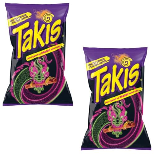 2x280g Takis Dragon Sweet Chili - BIG PACK - Takis Hero Pack Bundle - Special Edition TAKIS DRAGON - Chips + Heartforcards® Versandschutz von HEART FOR CARDS