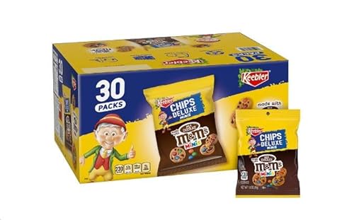 30er Keebler M&M Cookies Bite Size Paket - mit 30x45g leckeren M&M Cookies + Heartforcards® Versandschutz von HEART FOR CARDS