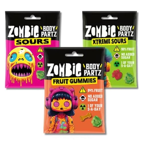 35x Zombie Body Partz 35g – Vegane Fruchtgummis ohne Zuckerzusatz | Gruseliger Fruchtspaß für Groß & Klein 35x Zombie Body Partz 35g – Vegane Fruchtgummis ohne Zuckerzusatz | Gruseliger Fruchtspaß für Groß & Klein von HEART FOR CARDS