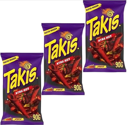 3x 90g Xtra Hot Chili - BIG PACK - Takis Pack Bundle - Special Edition EXTRA HOT - Chips 3x 90g Xtra Hot Chili - BIG PACK - Takis Pack Bundle - Special Edition EXTRA HOT - Chips von HEART FOR CARDS