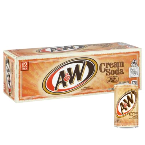 A&W - Cream Soda Root Beer Vanilla Flavor - 12 x 355 ml + Heartforcards® Versandschutz von HEART FOR CARDS