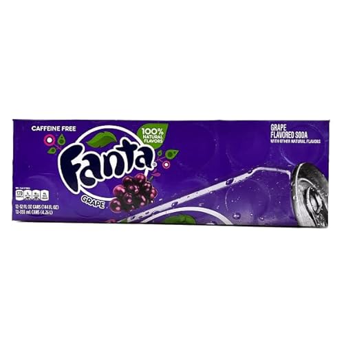 American Fanta 12 Pack - 12x 0,335 Liter Dosen + Heartforcards® Versandschutz (Grape USA) von HEART FOR CARDS