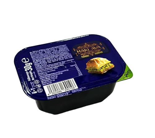 Baklava Pistazie | 5 Stück | Türkische Süßspeise aus Blätterteig mit Pistazien | 30g pro Stück von HEART FOR CARDS
