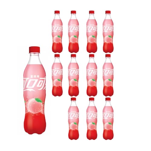 12x Cola Peach China Edition – 500ml – Erfrischendes Cola-Getränk mit Pfirsichgeschmack – Einzigartige Geschmackserfahrung aus China! von HEART FOR CARDS
