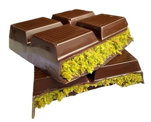 Dubai Schokolade 90g Original Pistazie – mit Schokolade, Pistazie und Kadayif (Engelshaar) Dubai Chocolate (90g, Pistazie) – Süßigkeiten-Geschenkidee + Heartforcards® Sticker von HEART FOR CARDS