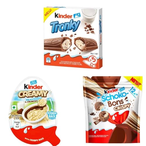 Kinder Creamy + Kinder Crispy Schoko Bons Groß 89g & Kinder Tronky von HEART FOR CARDS