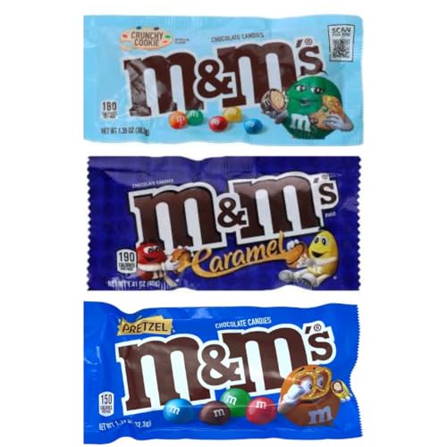 M&M's Überraschungspaket MHD 2024-3x40g American M+M's aus 6 möglichen Geschmäckern - Überrasche deine Geschmacksnerven von HEART FOR CARDS
